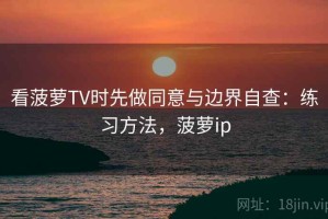 看菠萝TV时先做同意与边界自查：练习方法，菠萝ip
