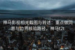 神马影视相关截图与转述：重点做同意与边界核验路径，神马t2t