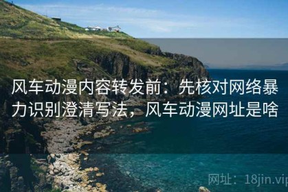 风车动漫内容转发前：先核对网络暴力识别澄清写法，风车动漫网址是啥