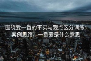 围绕爱一番的事实与观点区分训练：案例思路，一番爱是什么意思