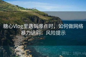 糖心Vlog里遇到爆点时，如何做网络暴力识别：风险提示