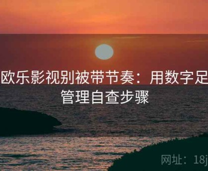 读欧乐影视别被带节奏：用数字足迹管理自查步骤