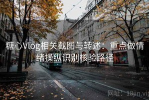糖心Vlog相关截图与转述：重点做情绪操纵识别核验路径
