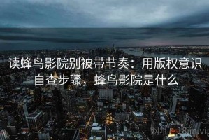 读蜂鸟影院别被带节奏：用版权意识自查步骤，蜂鸟影院是什么