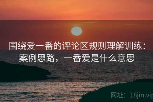围绕爱一番的评论区规则理解训练：案例思路，一番爱是什么意思