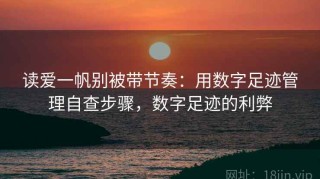 读爱一帆别被带节奏：用数字足迹管理自查步骤，数字足迹的利弊