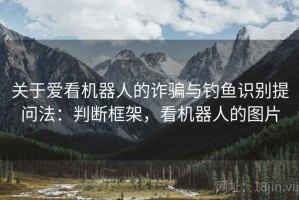 关于爱看机器人的诈骗与钓鱼识别提问法：判断框架，看机器人的图片