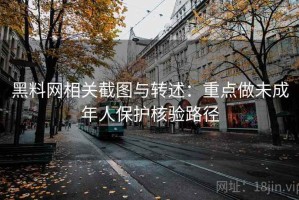 黑料网相关截图与转述：重点做未成年人保护核验路径