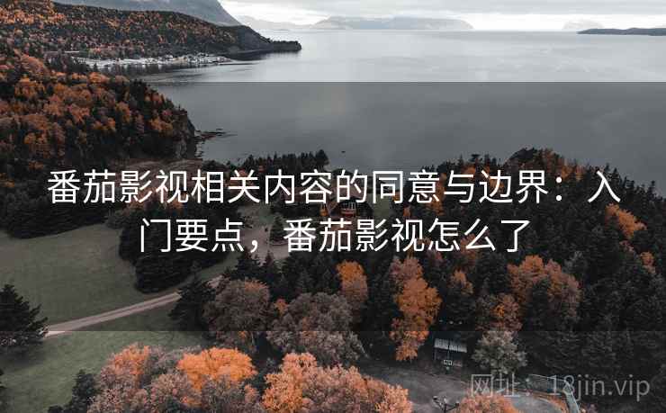 番茄影视相关内容的同意与边界：入门要点，番茄影视怎么了