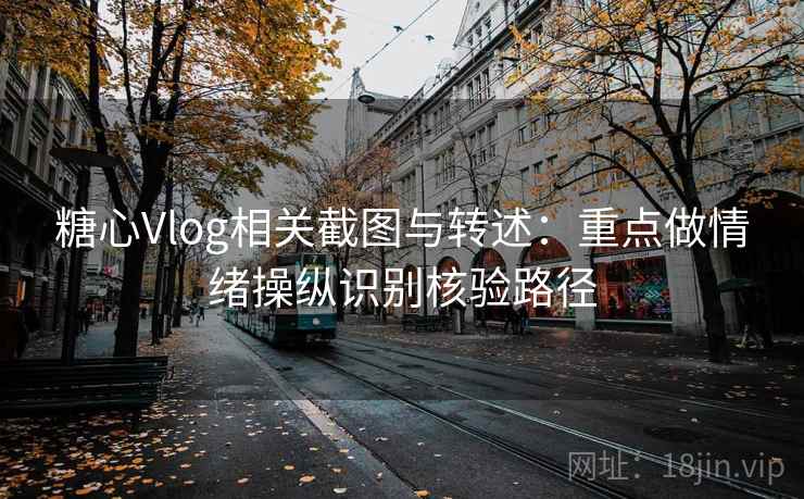 糖心Vlog相关截图与转述:重点做情绪操纵识别核验路径 糖心Vlog相关截图与转述:重点做情绪操纵识别核验路径